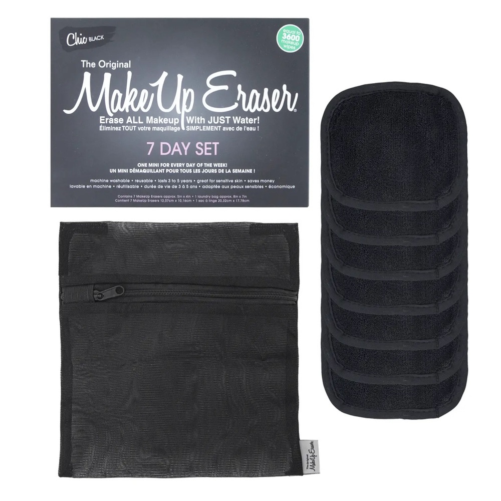 7-Day Makeup Eraser Set in Black
